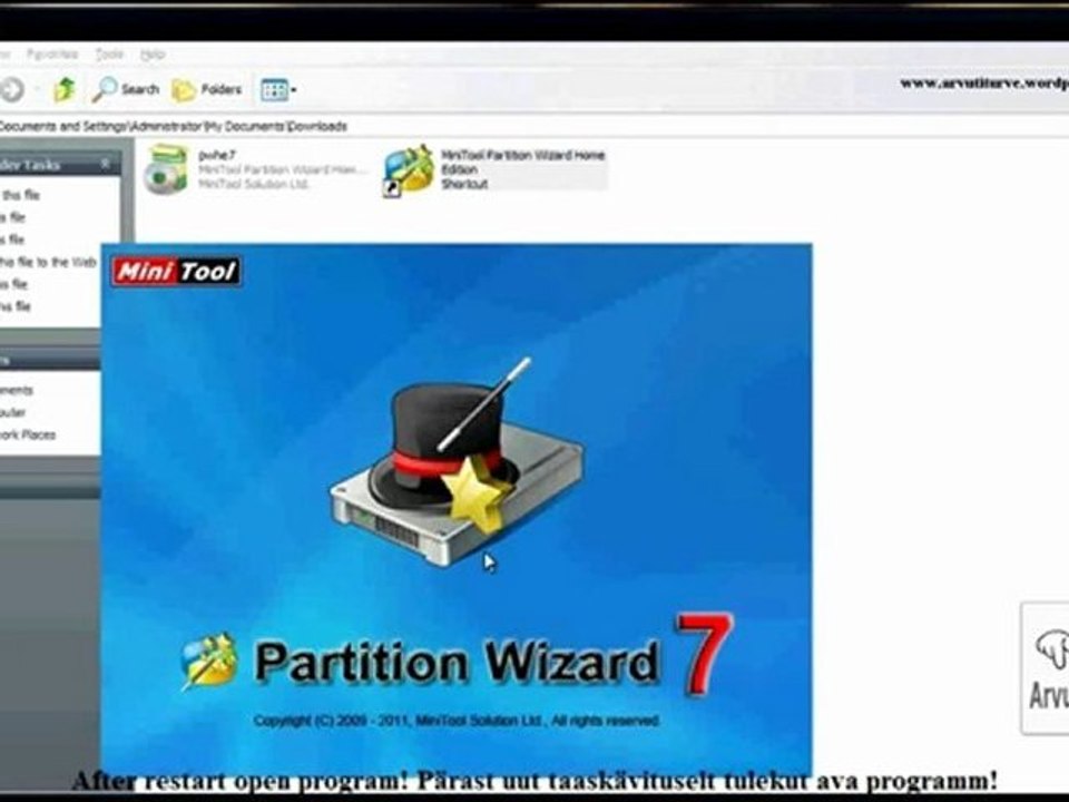Resize or split one hard disk into two parts with best Partition Wizard Free Edition