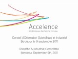1st Scientific & Industrial Committee of September 9th 2011 - ACCELENCE Bordeaux Clinical Research Network