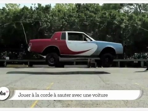 Zapping décalé : de la corde à sauter avec une voiture