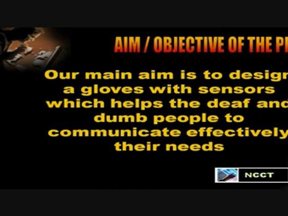 Hand Gesture, ASL - Embedded System Projects, IEEE Projects 2011, NCCT-www.ncct.in, ncctchennai@gmail.com, 044-28235816, Microcontroller Projects