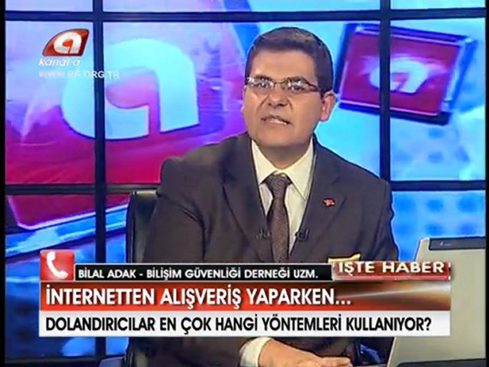 Bilişim Güvenliği Derneği Kanal A Canlı Yayın Tel. Bağlantısı Bilal Adak..