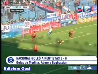 Nacional goleo a Rentistas 3 - 0