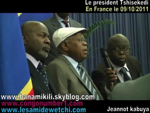Etienne Tshisekedi face à la Diaspora Congolaise de France ce 09/10/2011 ( en images)