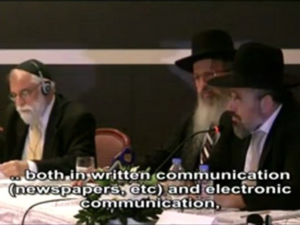 Rabbi Zion Cohen's speech at the joint press conference with Mr. Adnan Oktar
