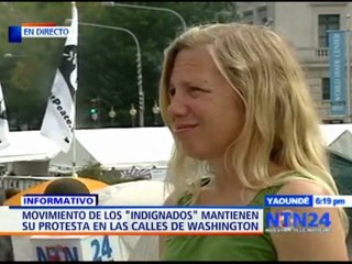 "Indignados" continúan en Liberty Square en Washington - NTN24.com