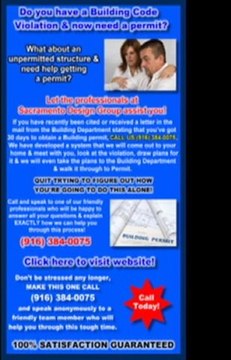 Sacramento Building Code Enforcement & Violation HELP!