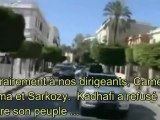 Pourquoi le peuple libyen soutien toujours Kadhafi ils ne sont que 6 000 000 mais ils se refusent au NOM