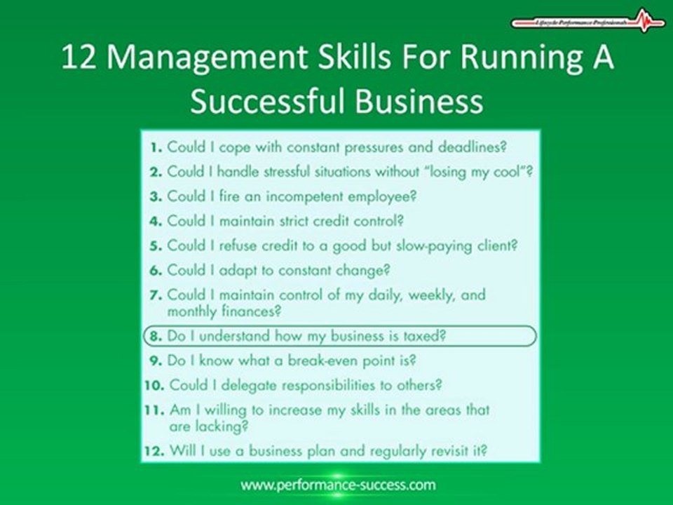 12 Management Skills For Running A Successful Business