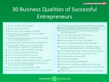 30 Business Success Qualities of Successful Business Owners