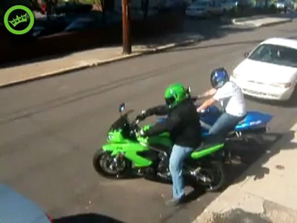 Erste Fahrt auf dem Motorrad fAIL