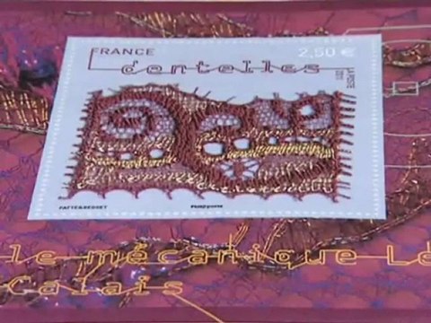 Inauguration du Timbre en Dentelle de Calais