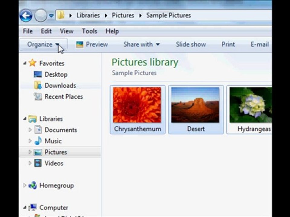 Use check box to select multiple items in windows 7