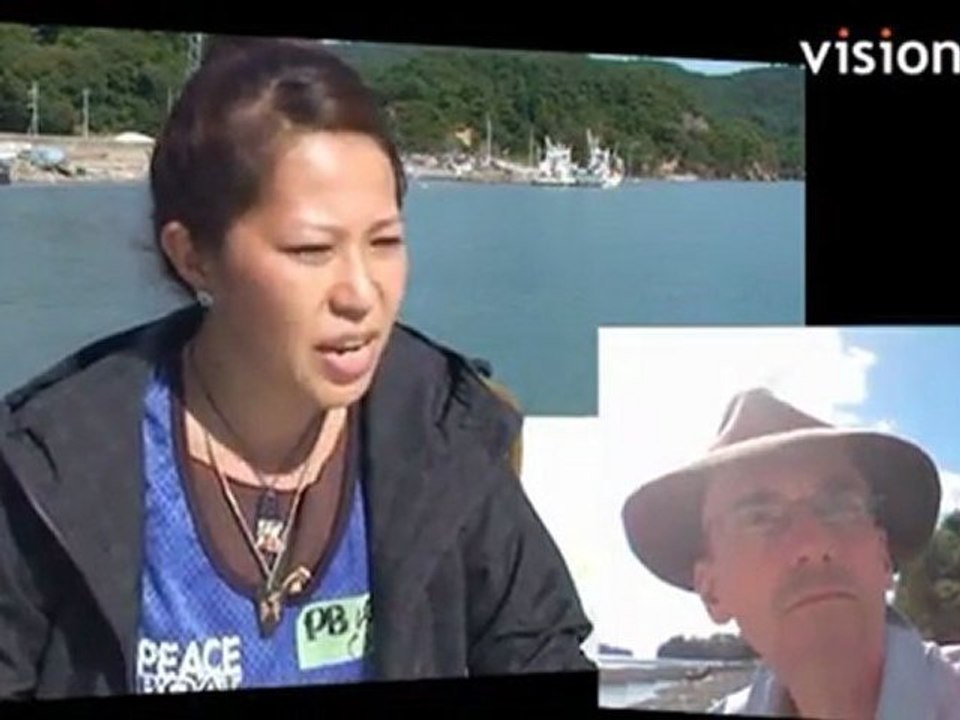 Fishing village flattened by tsunami wave