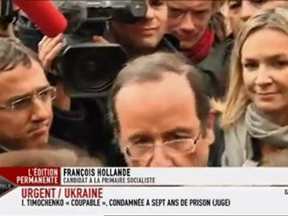 Le coup de gueule de François Hollande (iTELE 11/10/2011)