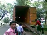 HUNDIA CAR LOADING IN CONTAINER BY C L S PACKERS & MOVERS JAMSHEDPUR