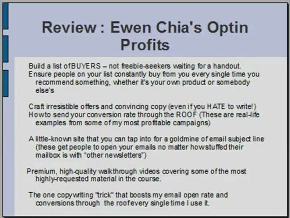 Review : Ewen Chia's Optin Profits