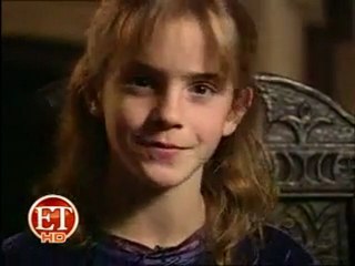 2001 - Emma Watson talks about the plot of Harry Potter, fam