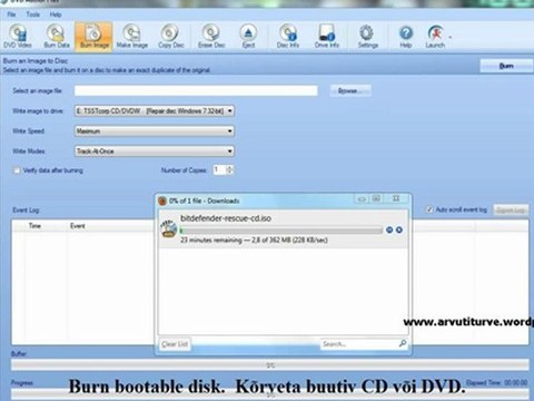 Free CD DVD Burning Software DVD Author Plus (burn videos, music, bootable ISO etc.) -