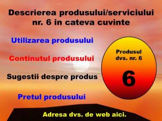 Prezentare de produse model nr.2