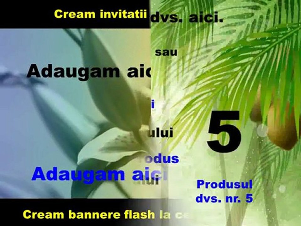 Prezentare de produse model nr.4