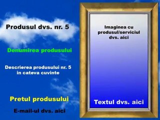 Prezentare de produse model nr.7