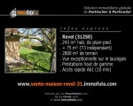 Immobilier Particulier Vente maison Revel (31) proche de Toulouse