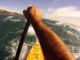 DOWNWIND Stand Up Paddle par Mistral dans la baie de l' ALMANARRE