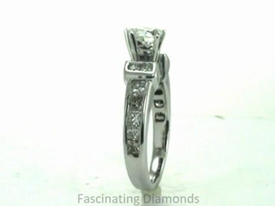 FDENR989HTR Heart Shape Diamond Engagement Ring In Heavy Channel Setting