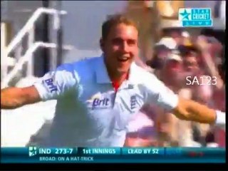 Stuart Broad Hat-trick vs India!!!