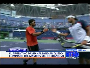 El argentino David Nalbandian quedó eliminado del Masters 1.000 de Shanghái - NTN24.com