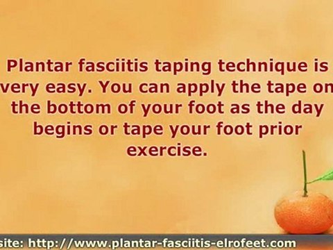 Plantar fasciitis taping