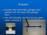 How to know if your Garage Door Torsion Spring is BROKEN