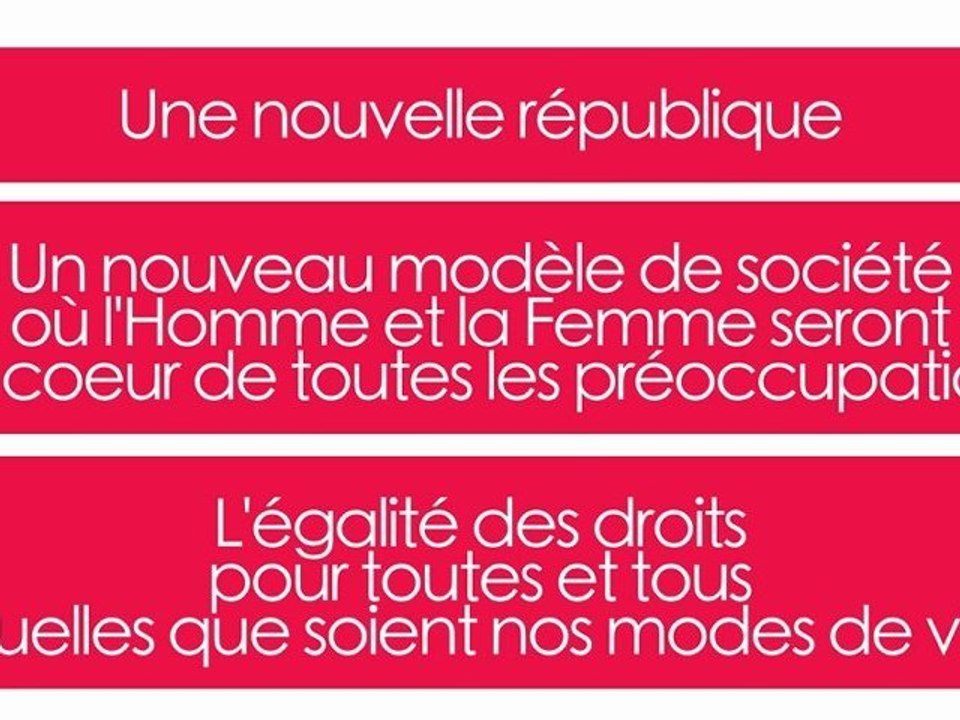 Le 16 octobre, Votez François Hollande !