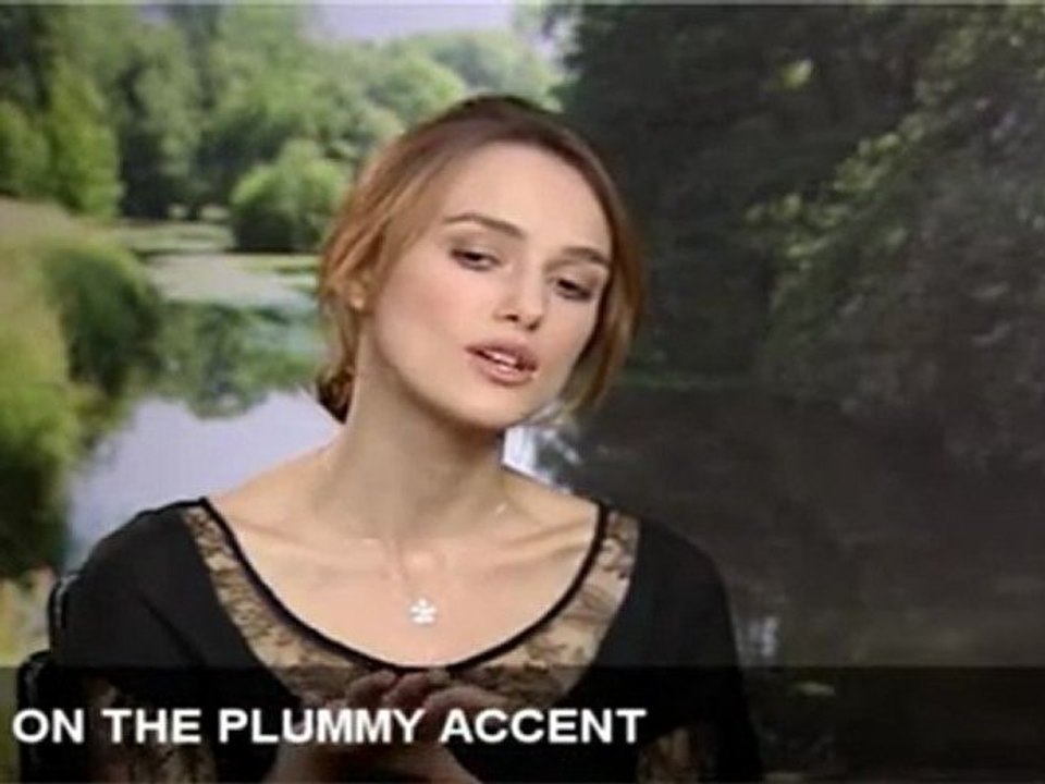Kiera Knightley talks Atonement