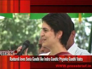 Download Video: Raebareli loves Sonia Gandhi like Indira Gandhi- Priyanka Gandhi Vadra