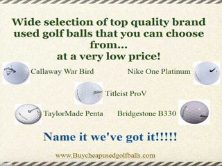 Buy Quality Cheap Used Golf Balls Online