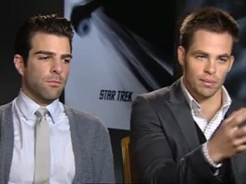 Zachary Quinto and Chris Pine interviewed