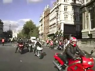 Motorcycles bring London to a standstill