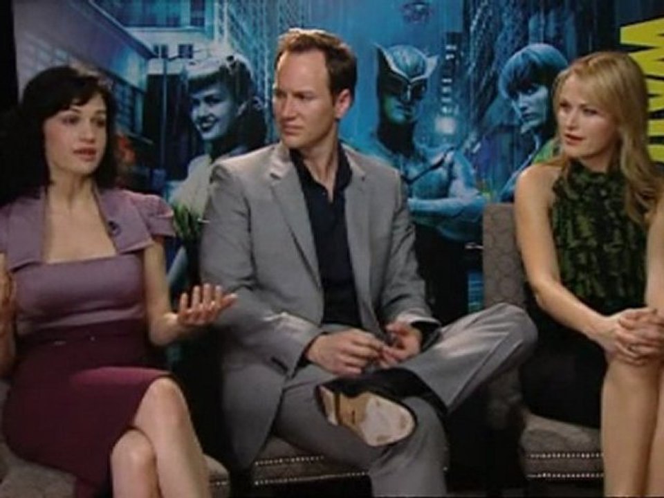 Watchmen: Carla Gugino, Patrick Wilson and Malin Akerman