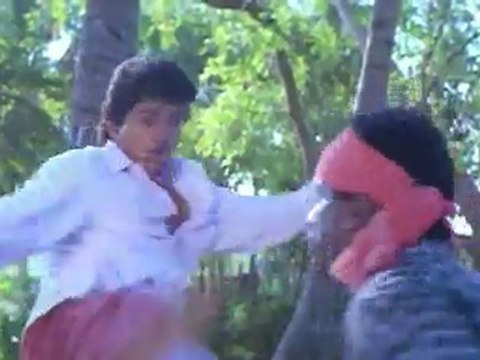 Rajavin Parvaiyeli - Vijay fighting with Hooligans