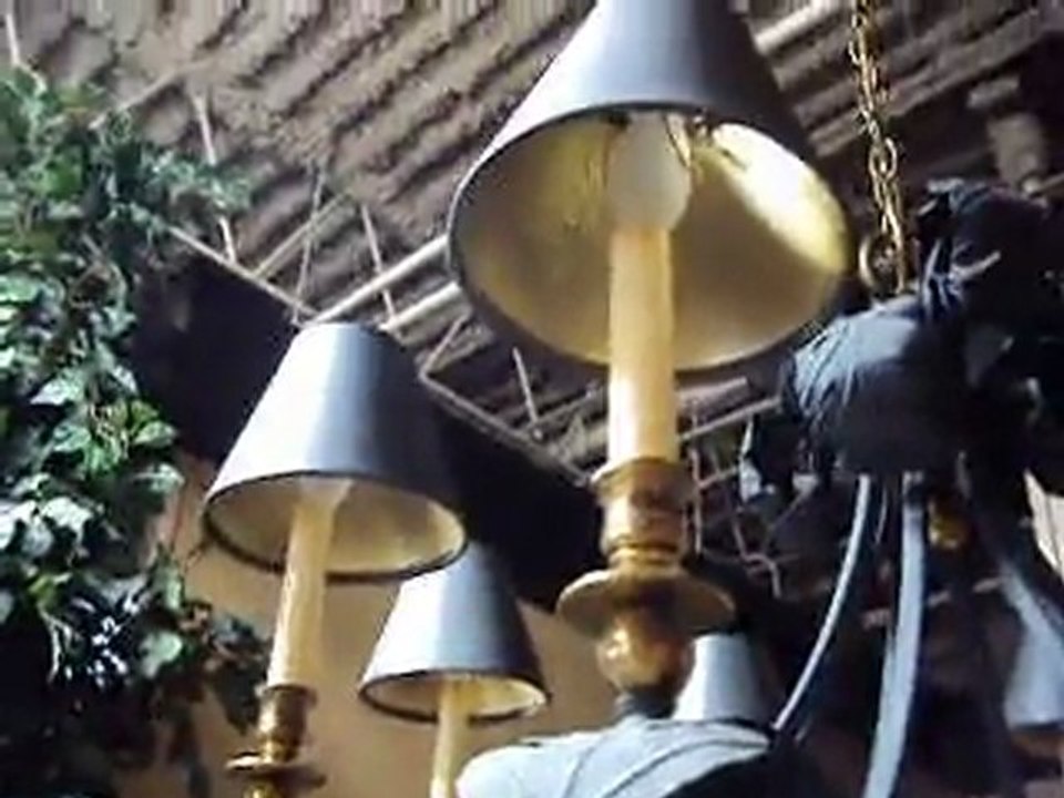 New Hart Chandelier "Old World Brass" For Sale