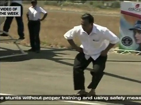 Farthest distance limbo skating under cars