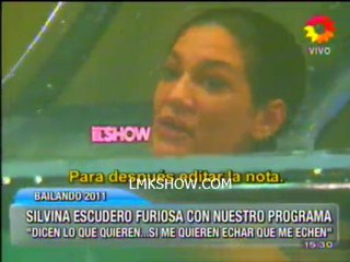 Silvina Escudero enojada con eees