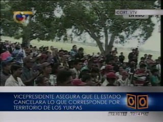 Gobierno pagará tierras Yukpas