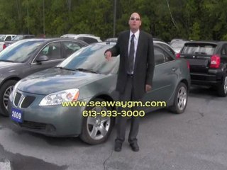 Used 2009 Pontiac G6 at Seaway GM in Cornwall Ontario