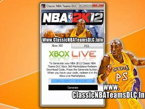 Unlock NBA 2K12 Classic NBA Teams DLC - Xbox 360 And PS3