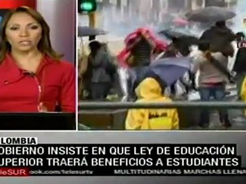 Estudiantes colombianos se declaran en asamblea permanente