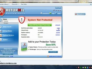 Returnil System Safe Free 2011 - virus protection and virtual system