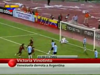 Revive el historico triunfo de la Vinotinto ante Argentina