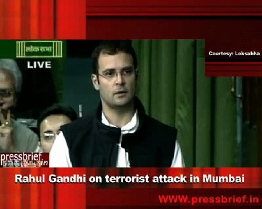 Rahul Gandhi on terrorist attack in Mumbai
